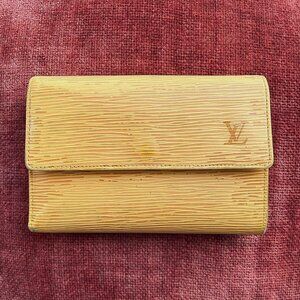 LOUIS VUITTON Epi Leather Wallet Tassil Yellow 💼